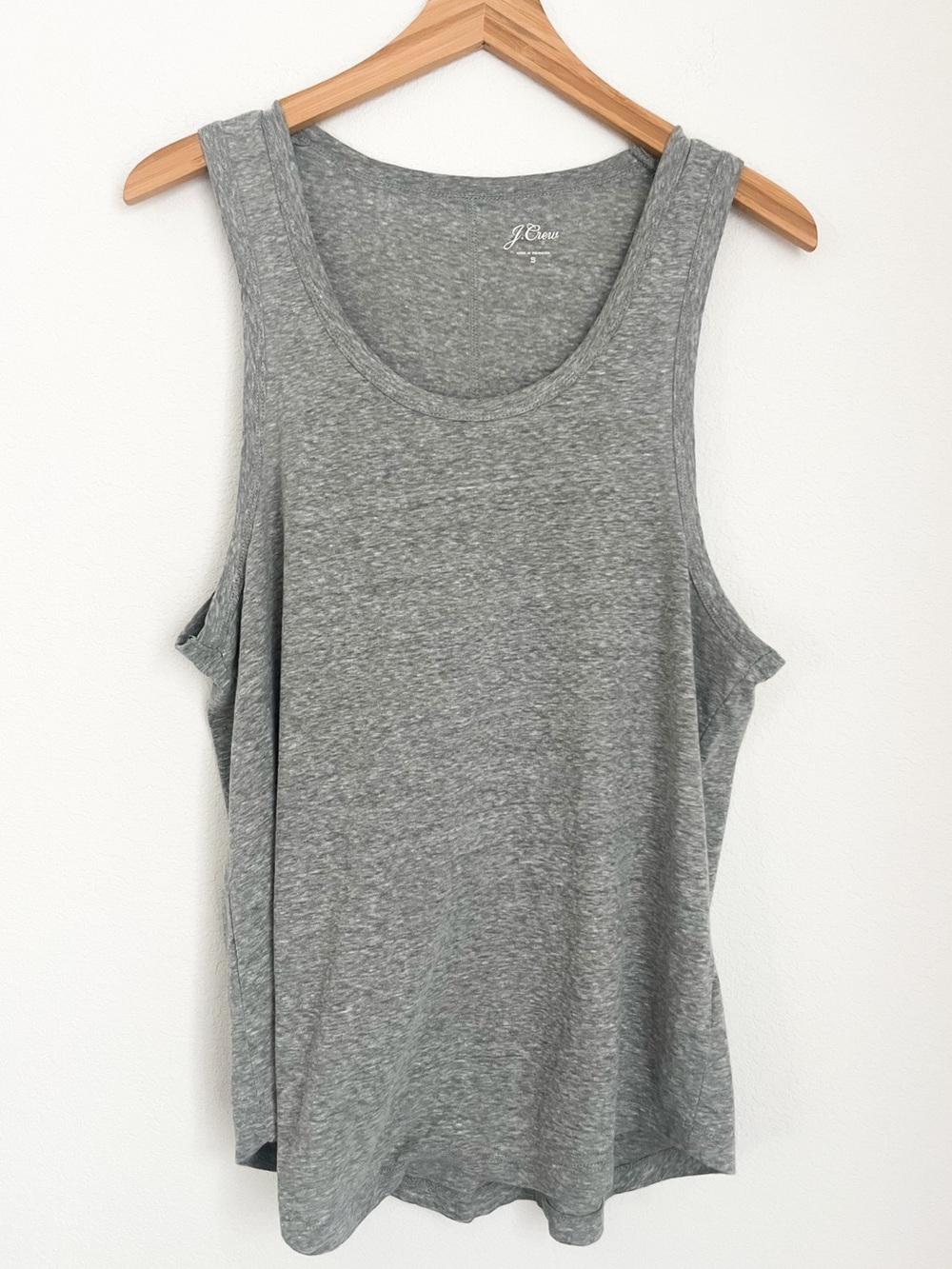 J.Crew Heather Gray Scoop Neck Tank Top Small